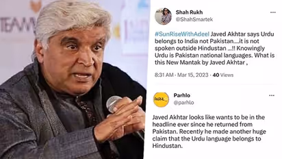 Javed Akhtar's 'Urdu belongs to Hindustan' comment leaves Pakistani Twitteratis fuming