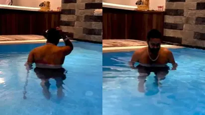 WATCH: Rishabh Pant shows impressive signs of recovery with water therapy; sends inspiring message