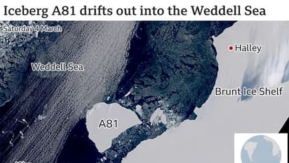 அண்டார்டிகாவில் உடைந்து மிதக்கும் ராட்சத பனிப்பாறை! லண்டன் நகரைவிட பெருசு!
