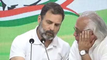 Watch: 'ದುರಾದೃಷ್ಟಕ್ಕೆ ನಾನು ಸಂಸದ..' ಎಂದ ರಾಹುಲ್‌ ಗಾಂಧಿ, ಸುದ್ದಿಗೋಷ್ಠಿಯ ಮಧ್ಯೆಯೇ ತಿದ್ದಿದ ಜೈರಾಮ್‌ ರಮೇಶ್‌!