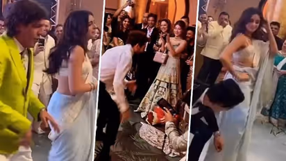 Ananya Panday-Chunky Panday's performance at Alanna's wedding wins hearts, Shah Rukh-Gauri spotted as well