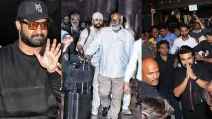 ഓസ്കാ‍ര്‍ തിളക്കവുമായി ആര്‍ആര്‍ആര്‍ ടീം തിരിച്ചെത്തി: ഹൈദരാബാദിൽ ഉജ്ജ്വല സ്വീകരണം 