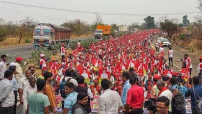 അവകാശങ്ങൾക്കായി പൊരുതി നടന്നു; ലോങ് മാർച്ചിനിടെ കർഷകൻ മരിച്ചു