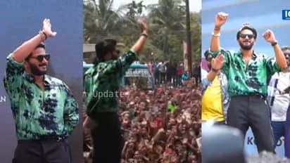 കുഞ്ഞിക്കയുടെ രാജകീയ എന്‍ട്രി; ദുൽഖറിനായി ഒഴുകിയെത്തി ജനസാ​ഗരം, ഡാൻസും പാട്ടുമായി നടൻ- വീഡിയോ