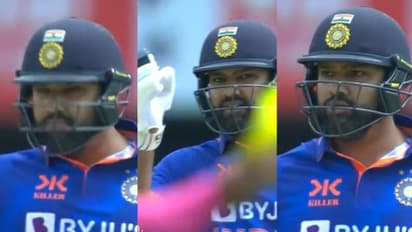 രോഹിത് ഒട്ടും തൃപ്തനല്ലായിരുന്നു! ആദ്യ പന്തില് തന്നെ കലിപ്പനായി ഇന്ത്യന് ക്യാപ്റ്റന്- വീഡിയോ കാണാം