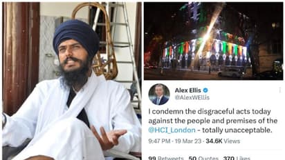 ലണ്ടനിലെ ഇന്ത്യൻ ഹൈക്കമ്മീഷനിൽ സിഖ് പ്രതിഷേധം, പതാക വലിച്ചെറിഞ്ഞു; യുകെ പ്രതിനിധിയെ വിളിച്ചുവരുത്തി ഇന്ത്യ