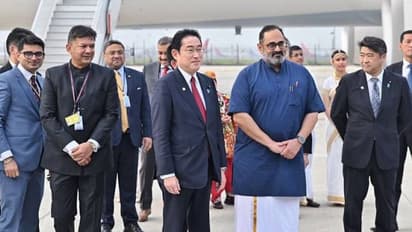 ജപ്പാന് പ്രധാനമന്ത്രി ഫുമിയോ കിഷിദ ഇന്ത്യയിലെത്തി, മോദിയുമായി കൂടിക്കാഴ്ച നടത്തും