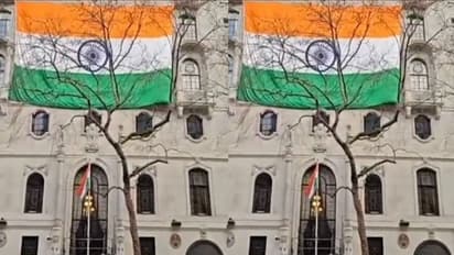 లండన్ లో ఖలిస్తానీ మద్దతుదారులకు చెంపపెట్టు.. దింపిన చోటే.. భారీ స్థాయిలో ఎగురుతున్న త్రివర్ణపతాకం..