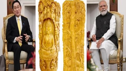 ஜப்பான் பிரதமருக்கு சந்தன மர புத்தர் சிலையை பரிசாக வழங்கிய பிரதமர் மோடி… அதன் சிறப்புகள் என்ன? 