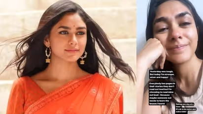 ನಿನ್ನೆ ಕಷ್ಟವಿತ್ತು, ಇವತ್ತು ಸ್ಟ್ರಾಂಗ್ ಆಗಿದ್ದೇನೆ: ಕಣ್ಣೀರಿಟ್ಟ 'ಸೀತಾರಾಮಂ' ನಟಿ ಮೃಣಾಲ್