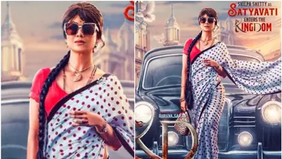 ಸತ್ಯವತಿಯಾಗಿ ಮತ್ತೆ  ಸ್ಯಾಂಡಲ್‌ವುಡ್‌ಗೆ ಬಂದ ಶಿಲ್ಪಾ ಶೆಟ್ಟಿ; 'KD' ಲುಕ್ ವೈರಲ್ 