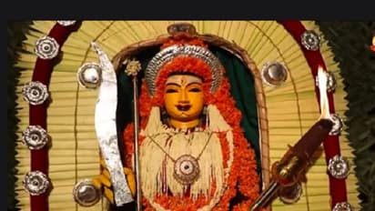 ಬೆಂಗಳೂರಿನಲ್ಲಿ ತುಳುನಾಡಿನ ಪಂಜುರ್ಲಿ ದೈವದಂತೆ ದೇವಿಗೆ ಅಲಂಕಾರ: ಕೆಲವರಿಂದ ವಿರೋಧ