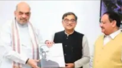  ಅಮಿತ್‌ ಶಾ, ನಡ್ಡಾಗೆ ಜನಸಂಘ ಶ್ಯಾಮ್‌ಪ್ರಸಾದ್‌ ಮುಖರ್ಜಿ ಪುಸ್ತಕ