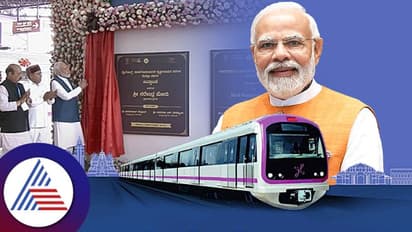 ವೈಟ್ಫೀಲ್ಡ್ - ಕೆ.ಆರ್. ಪುರ ಮೆಟ್ರೋಗೆ ಮೋದಿ ಹಸಿರು ನಿಶಾನೆ: ಟೋಕನ್ ಖರೀದಿಸಿ ರೈಲಿನಲ್ಲಿ ಸಂಚರಿಸಿದ ಪ್ರಧಾನಿ