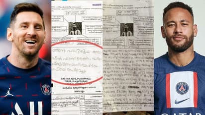 മെസ്സിയുടെ ജീവചരിത്രം എഴുതാൻ പറഞ്ഞു; ഞാനെഴുതില്ല, നെയ്മർ ഫാനെന്ന് കുട്ടി; പരീക്ഷാപേപ്പർ വൈറൽ