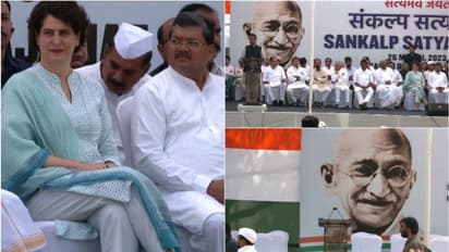 ആദ്യം നിരോധനാജ്ഞ,പിന്നീട് പിന്‍വലിച്ച് പൊലീസ് അനുമതി,രാഹുലിന് പിന്തുണയുമായി രാജ്ഘട്ടില്‍ കോണ്‍ഗ്രസ് സത്യാഗ്രഹം