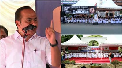 'ലോകം കണ്ട വലിയ ഏകാധിപതികളുടെ ശ്രേണിയിലേക്ക് മോദി എത്തി'രാഹുലിനെ അയോഗ്യനാക്കിയതിനെതിരെ കേരളത്തിലും പ്രതിഷേധം