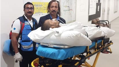 അപകടത്തിൽ പരിക്കേറ്റ് പത്ത് മാസം ആശുപത്രിയിൽ കഴിഞ്ഞ പ്രവാസിയെ നാട്ടിലെത്തിച്ചു
