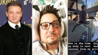 Jeremy Renner shares health update post-snow plow accident; Marvel star walks for the first time (VIDEO)