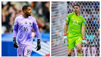 എല്ലാം എമി മാര്‍ട്ടിനെസ് കാരണം! പെനാല്‍റ്റി നിയമങ്ങളെ ക്രൂരമായി പരിഹസിച്ച് ഫ്രഞ്ച് ഗോള്‍ കീപ്പര്‍ മൈഗ്നന്‍