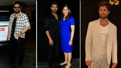 Ram Charan birthday: Chiranjeevi, Vijay Deverakonda, and others up oomph and style at RRR star's bash