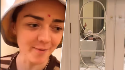 Game of Thrones fame Maisie Williams lands in Mumbai sporting tikka on forehead; WATCH