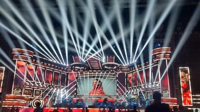 பரபரக்கும் 'பொன்னியின் செல்வன் 2' ஆடியோ லான்ச் பணிகள்! லைட் வெளிச்சத்தில் மின்னும் மேடை..! போட்டோஸ்!