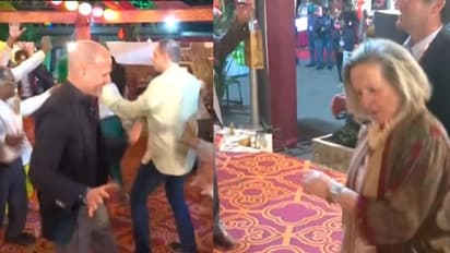 RRRನ ನಾಟು ನಾಟು ಹಾಡಿಗೆ G20 ಪ್ರತಿನಿಧಿಗಳ ಸಖತ್ ಡಾನ್ಸ್: ವಿಡಿಯೋ ವೈರಲ್