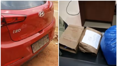 നമ്പർ പ്ലേറ്റില്ലാത്ത കാറിൽ ലഹരി കടത്താൻ ശ്രമം; പിന്തുടർന്ന് പിടികൂടി പൊലീസ്, 2 പ്രതികൾ ഓടി രക്ഷപ്പെട്ടു