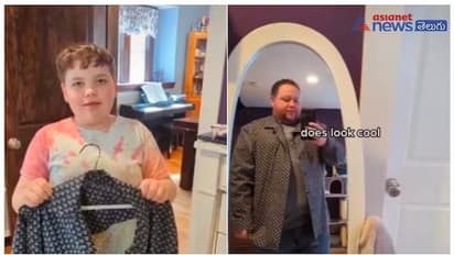 తండ్రి కోసం చొక్కా కుట్టిన చిన్నారి.. నెటిజన్లు ఫిదా..!