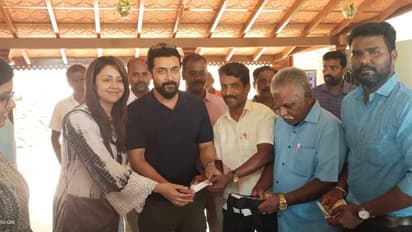 கீழடி அருங்காட்சியகத்தை குடும்பத்துடன் பார்த்து ரசித்த சூர்யா, ஜோதிகா