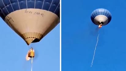 hot air ballon fire mexico