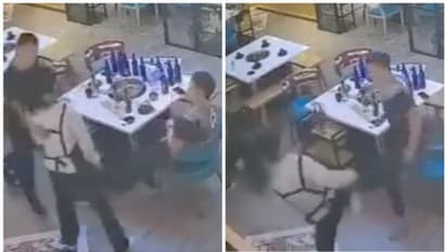 മൂന്ന് പഞ്ചും രണ്ട് കിക്കും ; തന്നെ അക്രമിക്കാന് ശ്രമിച്ചവരെ ഇടിച്ചിട്ട് യുവതി, വൈറല് വീഡിയോ