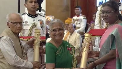 ಸುಧಾಮೂರ್ತಿ, ಎಸ್‌ಎಲ್ ಭೈರಪ್ಪ ಸೇರಿ ಗಣ್ಯರಿಗೆ ಪದ್ಮ ಪ್ರಶಸ್ತಿ ನೀಡಿ ಗೌರವಿಸಿದ ರಾಷ್ಟ್ರಪತಿ ಮುರ್ಮು!