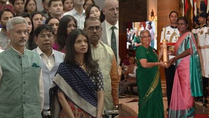  ആദ്യം തിരിച്ചറിഞ്ഞില്ല, അതിഥികളുടെ സദസിൽ കുടുംബാംഗങ്ങൾക്കൊപ്പം അക്ഷത, ഉടൻ മുൻനിരയിലേക്ക് മാറ്റിയിരുത്തി