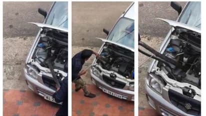 തിരുവനന്തപുരത്ത് കാറിന്റെ ബോണറ്റിൽ രാജവെമ്പാല! ഭയന്ന് വിറച്ച് വീട്ടുകാർ; ഒടുവിൽ രതീഷെത്തി പിടികൂടി