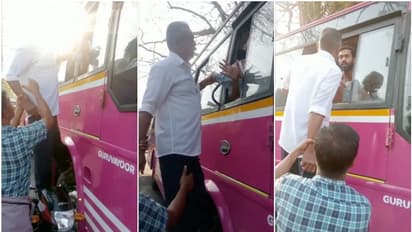 ഓവർടേക്കിൽ തർക്കം, ബസ് തടഞ്ഞു; ടയറിൽ ചവിട്ടി ഡ്രൈവറുടെ ഷർട്ടിന് പിടിച്ചു, പട്ടാമ്പിയിൽ പിന്നെ കത്തിക്കുത്ത്!