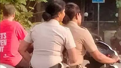 ഹെൽമെറ്റ് ഇല്ലാതെ വനിതാപൊലീസുകാർ, ചിത്രം വൈറൽ, നടപടി സ്വീകരിക്കും എന്ന് മുംബൈ പൊലീസ്