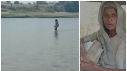 നദിയുടെ മുകളിലൂടെ നടന്നു; 'നര്‍മ്മദാ ദേവി'യെന്ന് ജനം; അല്ലെന്ന് സ്ത്രീ, സത്യമെന്ത്? 