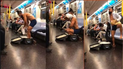 ಇನ್ನೇನೆಲ್ಲಾ ನೋಡ್ಬೇಕೋ... ಮೆಟ್ರೋದಲ್ಲೇ ಸ್ನಾನ ಮಾಡಿದ ಯುವಕ: ವೈರಲ್ ವೀಡಿಯೋ