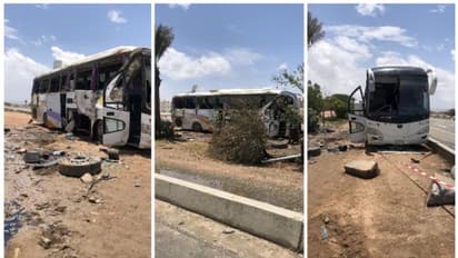ഉംറ തീര്ത്ഥാടകര് സഞ്ചരിച്ചിരുന്ന ബസ് അപകടത്തില്പെട്ടു: ഒരു മരണം, 41 പേർക്ക് പരിക്ക്
