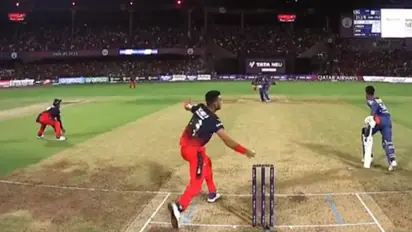 അവസാന പന്തില്‍ ഹര്‍ഷല്‍ പട്ടേലിന്‍റെ മങ്കാദിങ് ഡ്രാമ; എന്തുകൊണ്ട് ഔട്ട് വിധിച്ചില്ല?