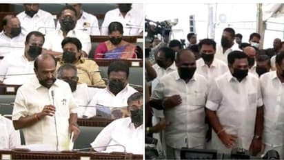 கருப்பு மாஸ்க் அணிந்து இபிஎஸ்யோடு சட்டப்பேரவைக்கு வந்த அதிமுக எம்எல்ஏக்கள்..! என்ன காரணம் தெரியுமா.?