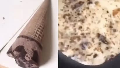 ഇതാണ് 'ഐസ്ക്രീം പറാത്ത'; 'അയ്യോ വേണ്ടായേ' എന്ന് സോഷ്യല് മീഡിയ