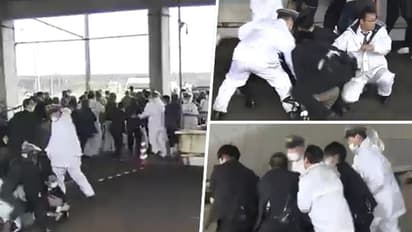 Japanese PM Fumio Kishida safe after 'smoke bomb' at speech venue; watch suspect being arrested