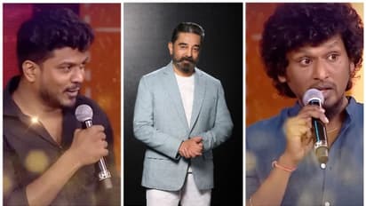 ആരാണ് വലിയ കമല് ആരാധകന്; പൊതുവേദിയില് 'ഏറ്റുമുട്ടി' മണികണ്ഠനും ലോകേഷും - വീഡിയോ