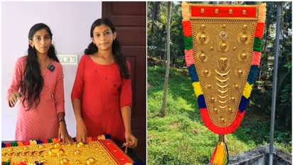 യൂട്യൂബ് നോക്കി നെറ്റിപ്പട്ട നിര്മ്മാണം പഠിച്ച് സഹോദരിമാർ; വിജയകരമായതോടെ വരുമാന മാർഗമാക്കി അശ്വതിയും ആരതിയും