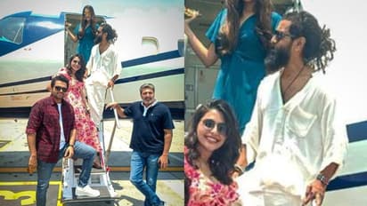 നീണ്ട മുടിയും താടിയും, തീരെ മെലിഞ്ഞ രൂപം, വേറിട്ട ലുക്കിൽ വിക്രം; 'പി എസ്' ടീം ഫോട്ടോ വൈറൽ