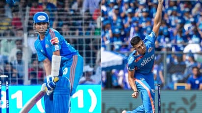 ഐപിഎല്ലില്‍ കളിക്കുന്ന ആദ്യ അച്ഛനും മകനും; റെക്കോര്‍ഡിട്ട് അര്‍ജുന്‍ ടെന്‍ഡുല്‍ക്കറും സച്ചിനും