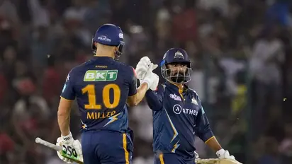 മില്ലര്‍-മനോഹര്‍ മിന്നലാട്ടം; ഗുജറാത്തിന് മികച്ച സ്‌കോര്‍, രാജസ്ഥാന്‍ ജയിക്കാന്‍ 178